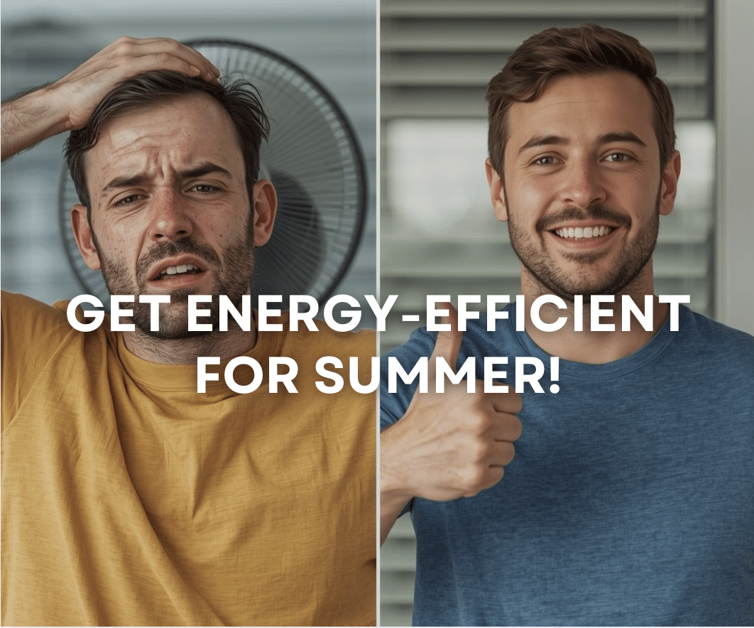a graphic comparing life with old windows vs new energy efficient ones from performance windows!
